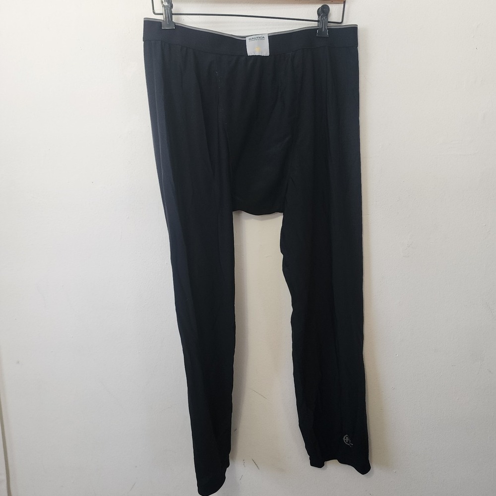 Mens Nautica Competition Pants Black Layer Compression XL